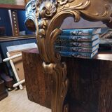 Console with mirror