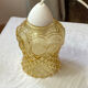 Amber moulded glass lamp