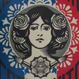 Shepard Fairey (Obey Giant): Liberty, Equality, Fraternity - Signed lithograph