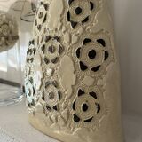 Handmade ceramic vase signed - vintage 20th century