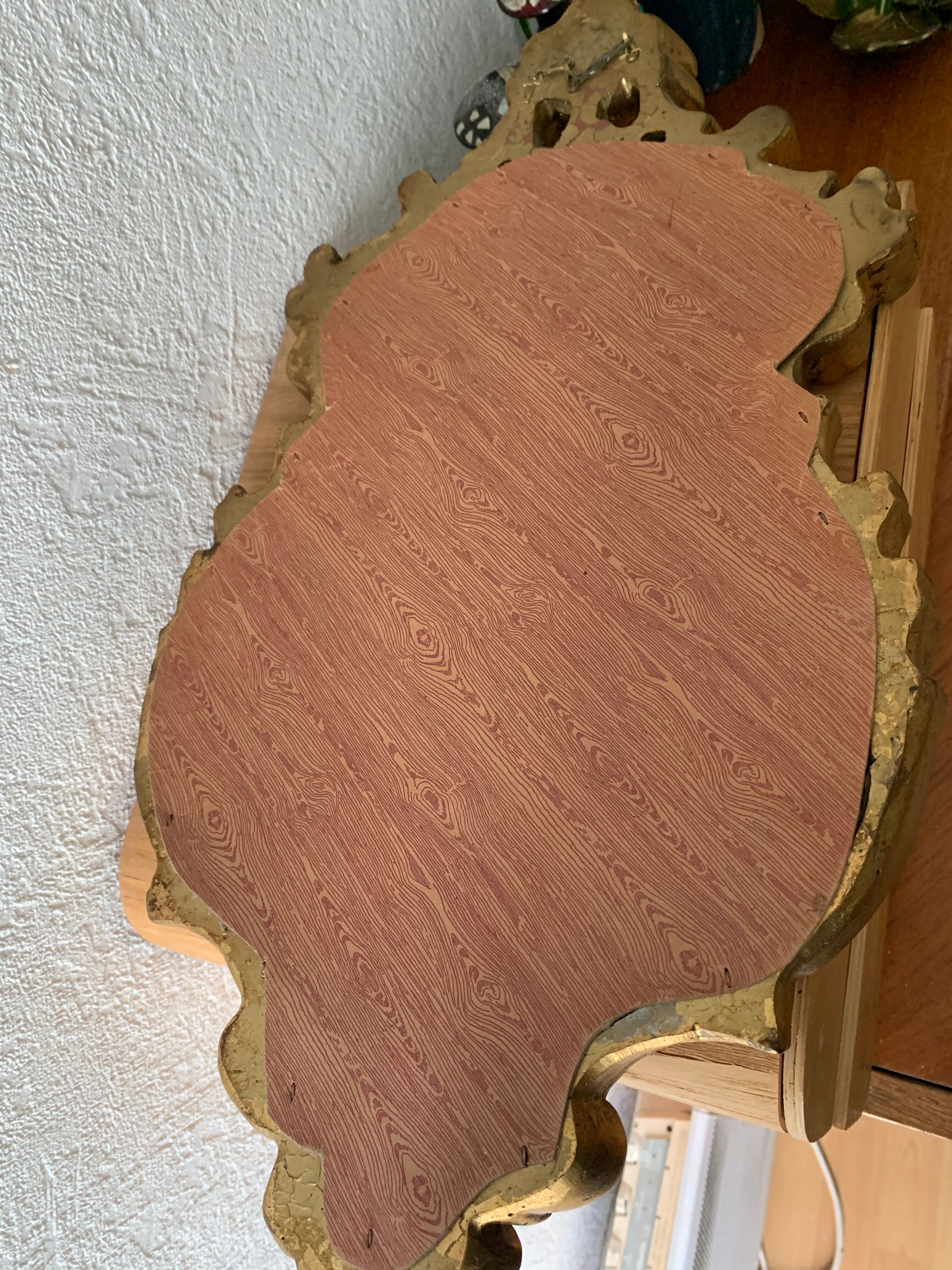 Golden frame mirror 27x50cm