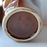 Vallauris vase brown/red - 70s - authentic vintage