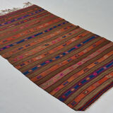 Anatolian handmade kilim rug 240 cm x 138 cm