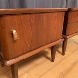 Paire de tables de chevet Italie années 1960