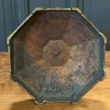 Bronze lamp 1950 in the shape of a cut-off candlestick
