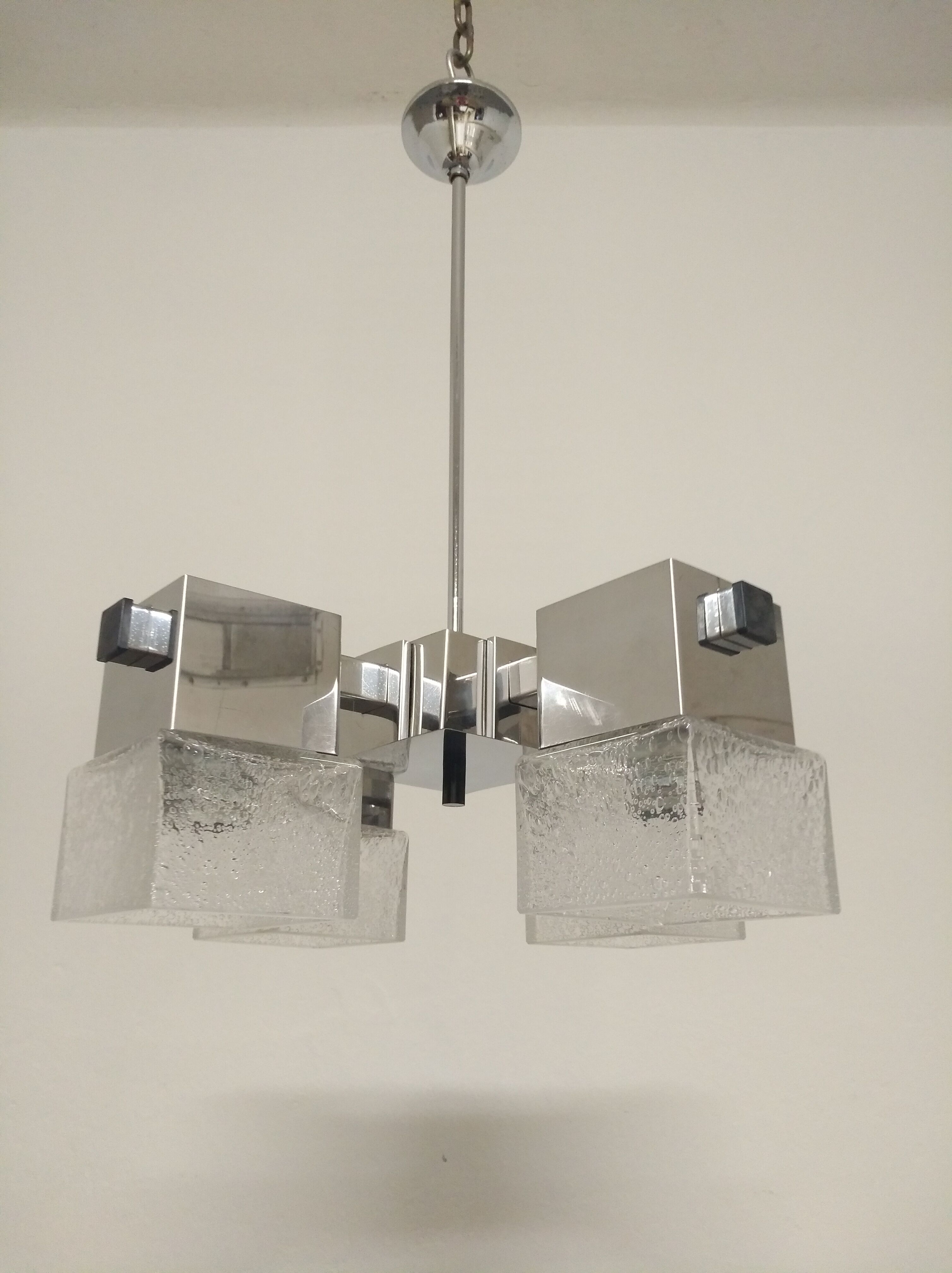 70s chandelier with Murano tulips
