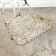Set of two vintage foldable metal bistro chairs by Mathieu matego