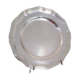 Round silver metal dish Christofle