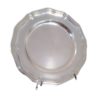 Round silver metal dish Christofle
