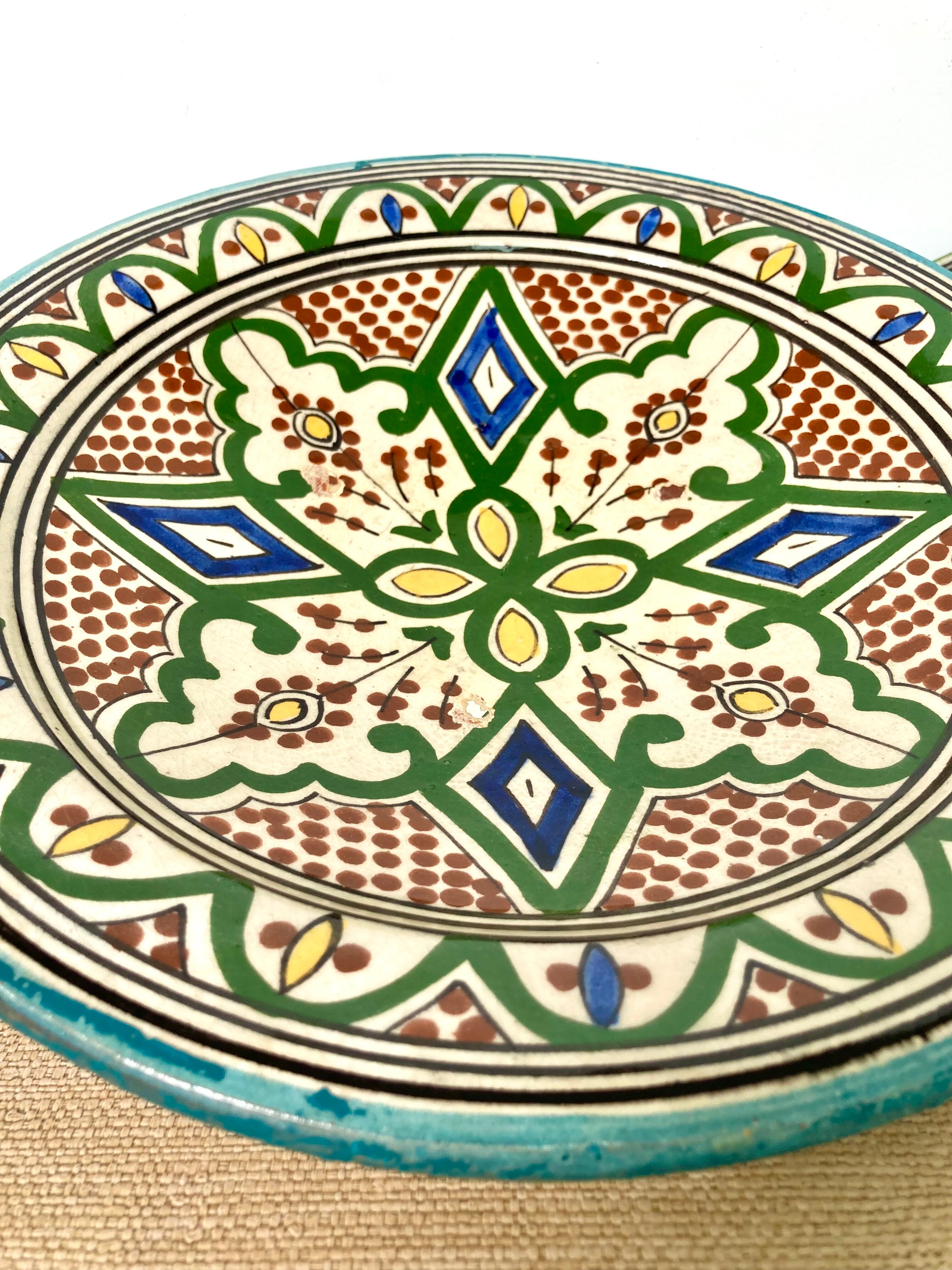 Ceramic cutting dish Safi Morocco