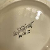 Plain ivory teapot Digoin Sarreguemines
