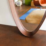 Vintage Italian teak mirror