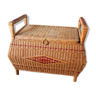 Wicker toy box