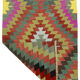 Anatolian handmade kilim rug 275 cm x 87 cm