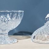 Old cut crystal candy drageoir