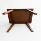 Mid-Century Modern Curved Saddle Leather Footstool Stool Brutalist Ott