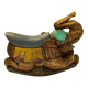 Éléphant en bois à bascule