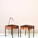 Copper planters with lamp