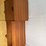 Mid century retro vintage teak telephone Bench Seat 1960