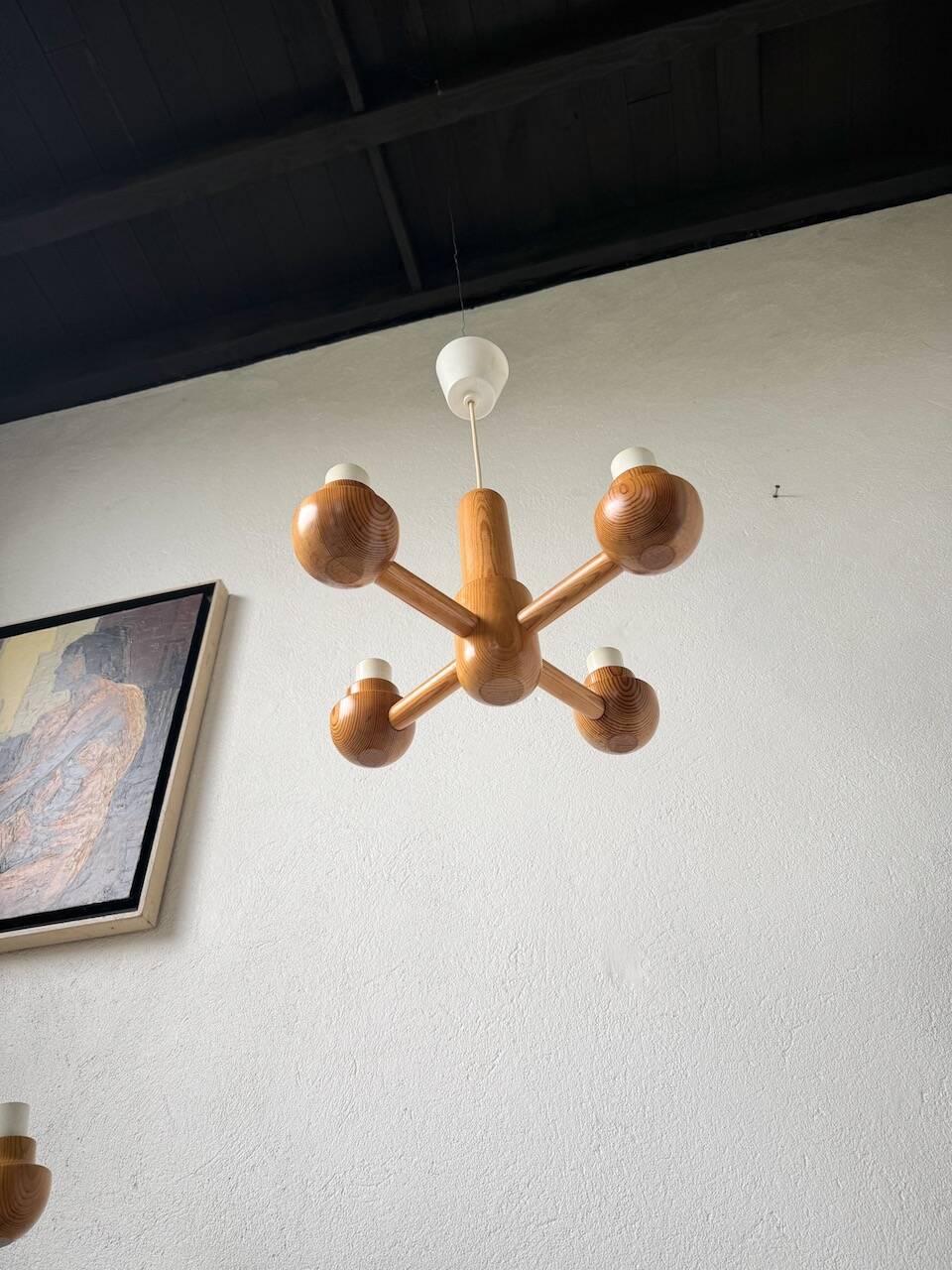 Paire de suspensions Ikea en pin 1980