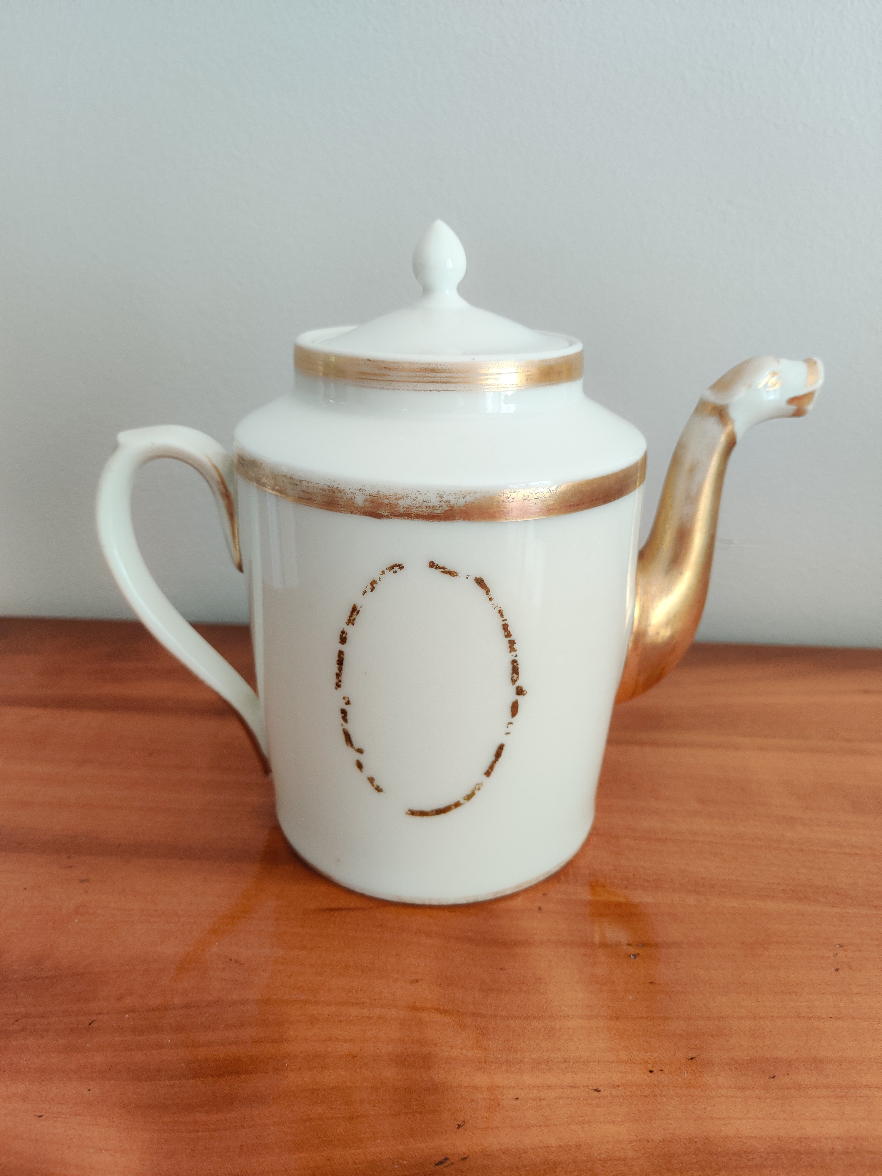 Antique porcelain teapot