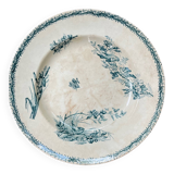 Grand plat en terre de fer " a la corbeille de fleurs" 132 bd magenta