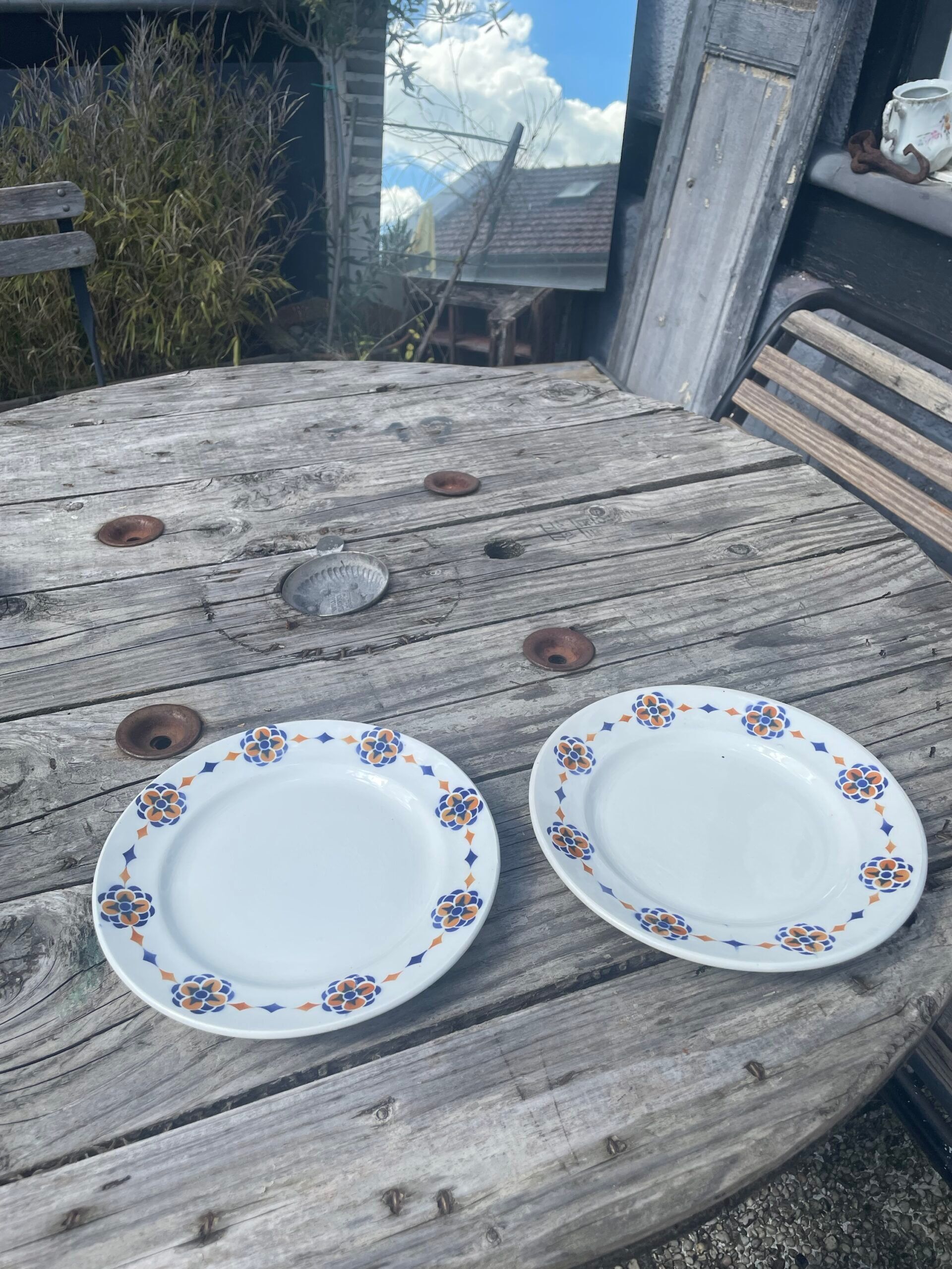Paire d’assiettes Hamage Moulin des Loups