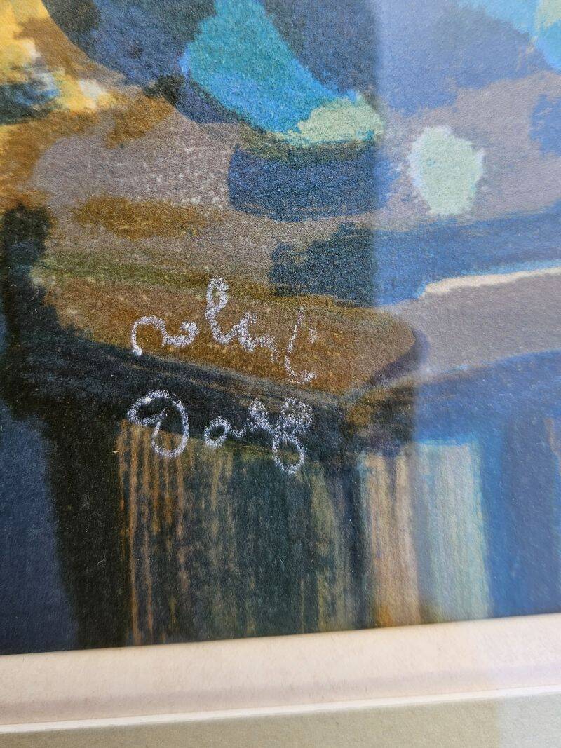 Robert Dago - Gouache Scene of Life Saint Martinoises 32/150