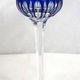 Saint Louis Traminer 4 glasses Rhin Roemer crystal, signed colour, excellent condition.