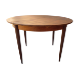 Table ronde rallonge intégrée