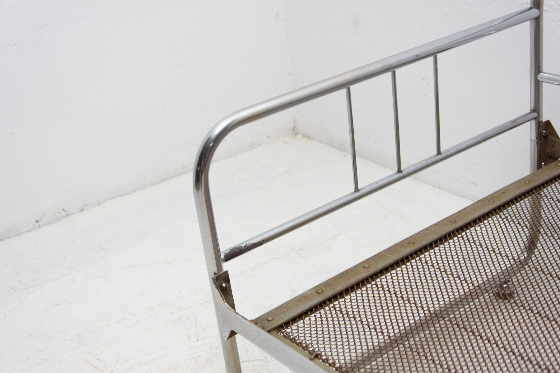 Canapé Bauhaus en acier tubulaire, années 1930, bohême