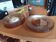Set of 16 vintage Arcoroc amber plates
