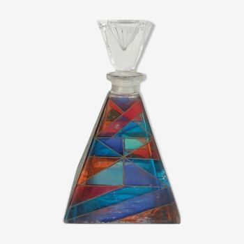 Colorful glass bottle