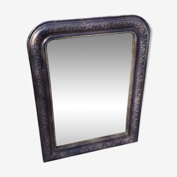 Mirror Louis Philippe black and gold 74 x 56cm