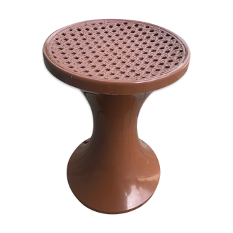 Tabouret Tam-Tam Stamp, assise cannage