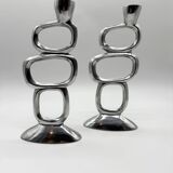 Pair of candlesticks "Circle" – Matthew Hilton, 1980s