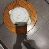 Dish with its lid in Paris porcelain