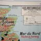 Map British Islands United Kingdom vidal lablache 60s