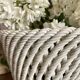 Woven ceramic plant pot