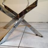Table basse ronde années 80/90