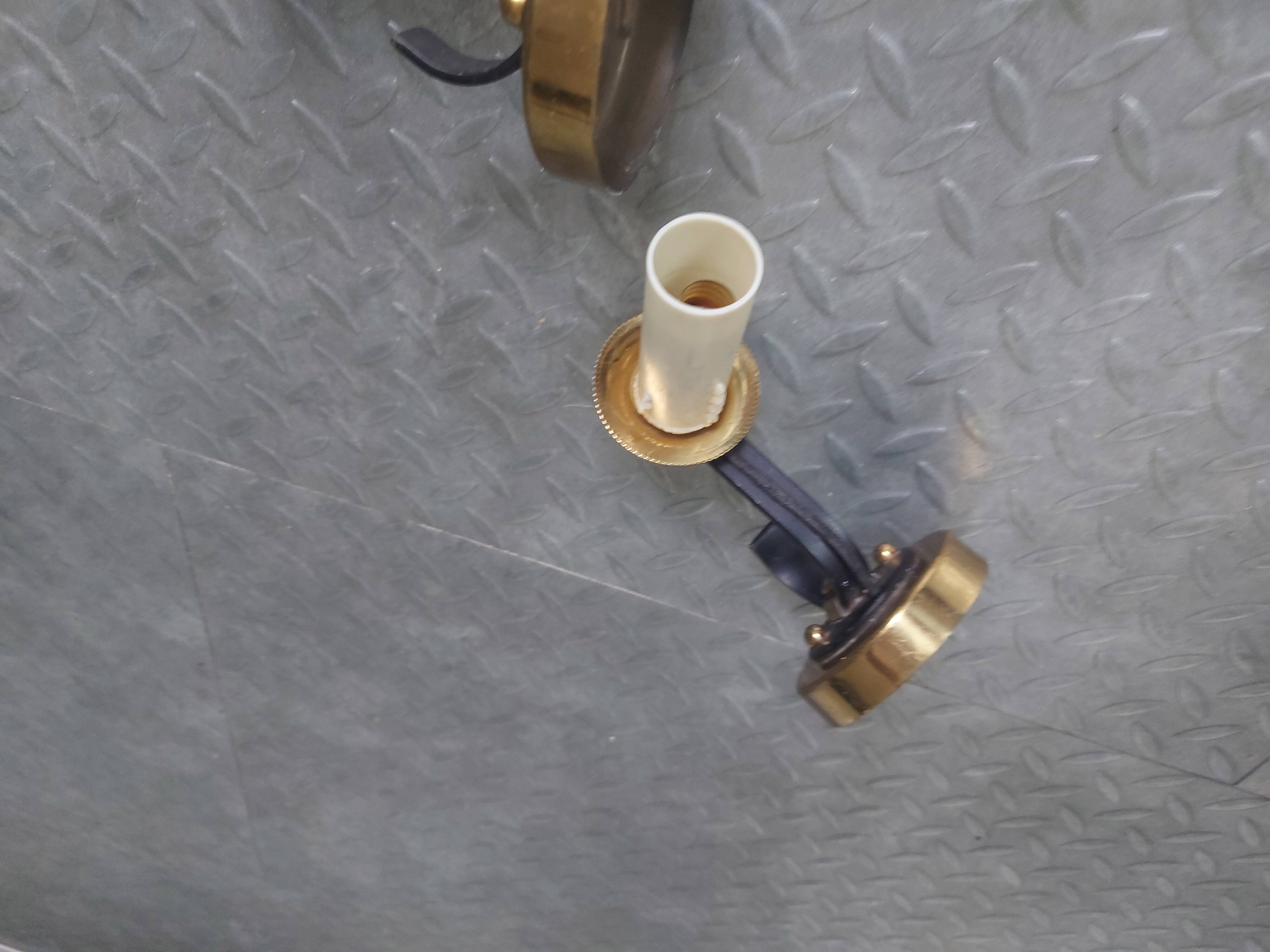 3 brass sconces with lampshade, 50