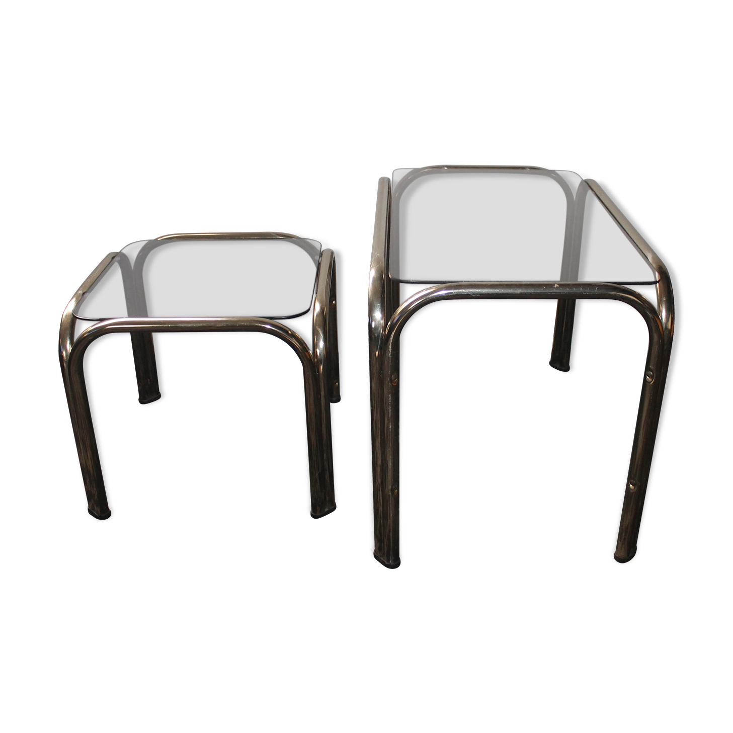 Set of 2 nesting tables of the 70s