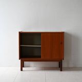 Armoire scandinave en teck avec portes coulissantes