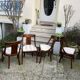 Suite de 4 chaises gondole style Empire