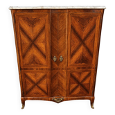 buffet haut galbé en marqueterie – style Transition Louis XV / Louis XVI