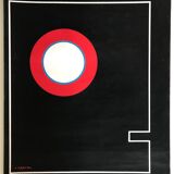 Original exhibition poster by Jean LEPPIEN for the 29th Salon des Réalités nouvelles, 1975
