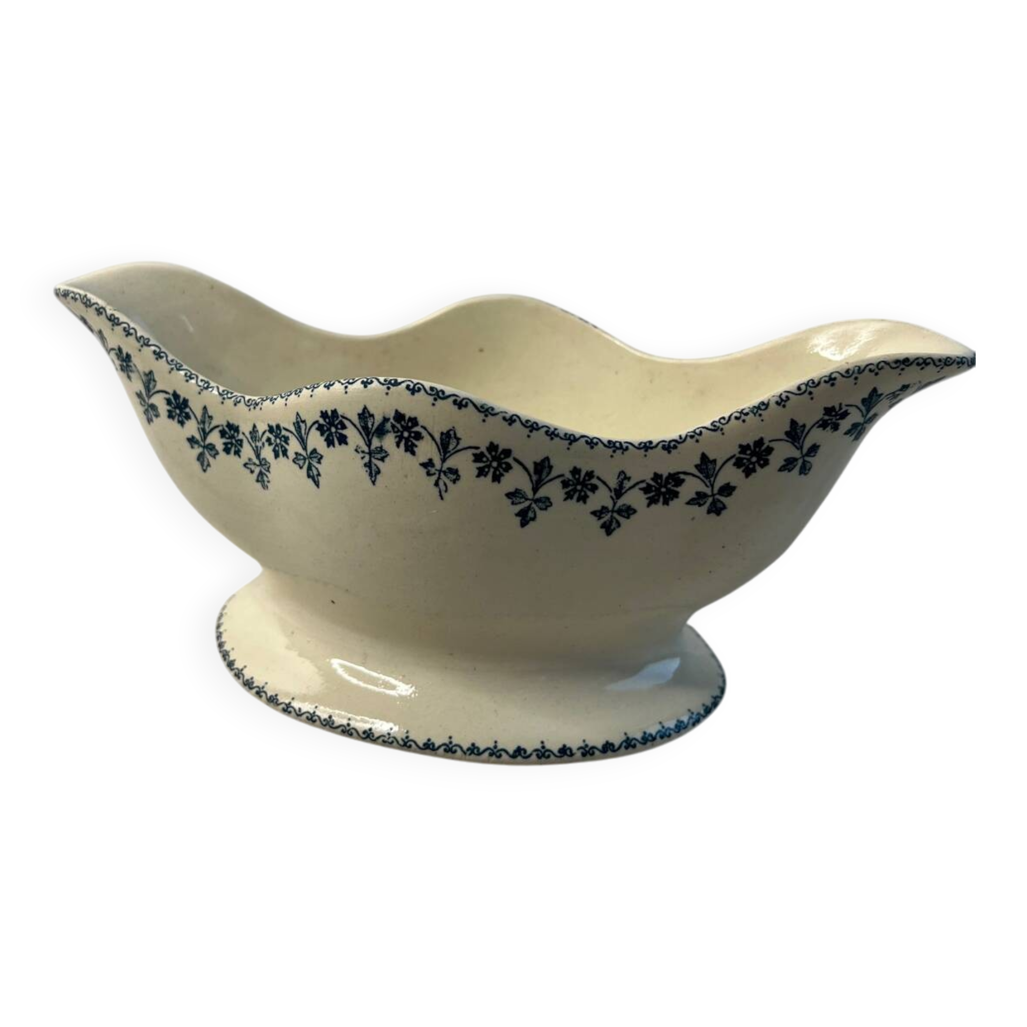 Terre de Fer floral sauceboat with Barbeaux