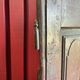 France old 18th century walnut closet door. Composed of 8 finely carved panels.
