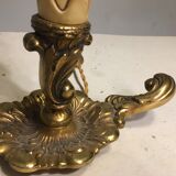 Pair of bronze candlesticks