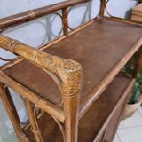 Rattan shelf